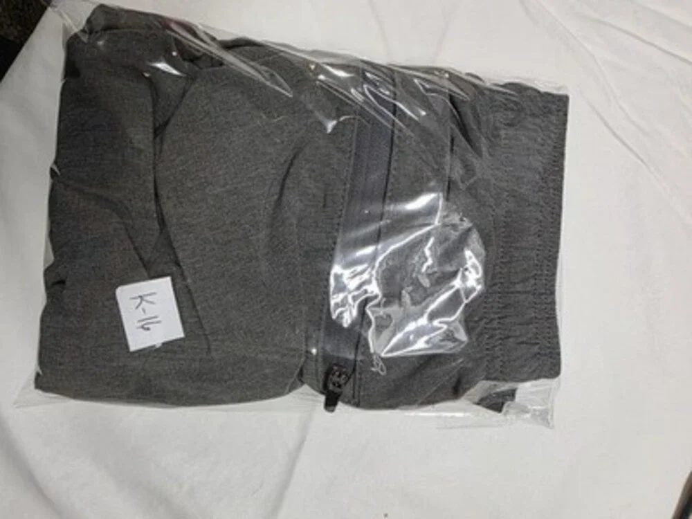 Eddie Bauer Men's Gray Athletic Activewear Shorts S Elastic Waist Drawstring Zip